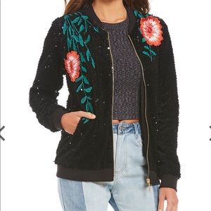 NWT Gianni Bini Monroe Knit Jacket Sequined